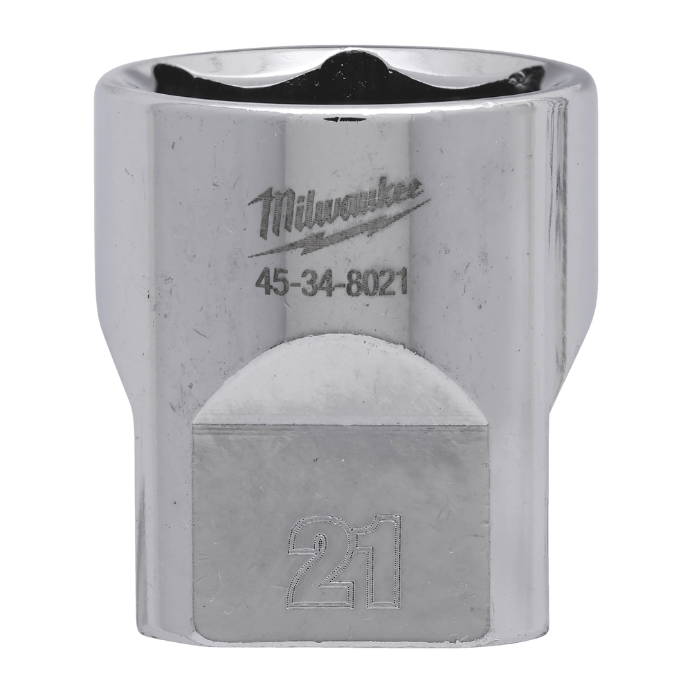 Douille a cliquet 3/8 courte 21 mm MILWAUKEE ACCESSOIRES - 4932479997