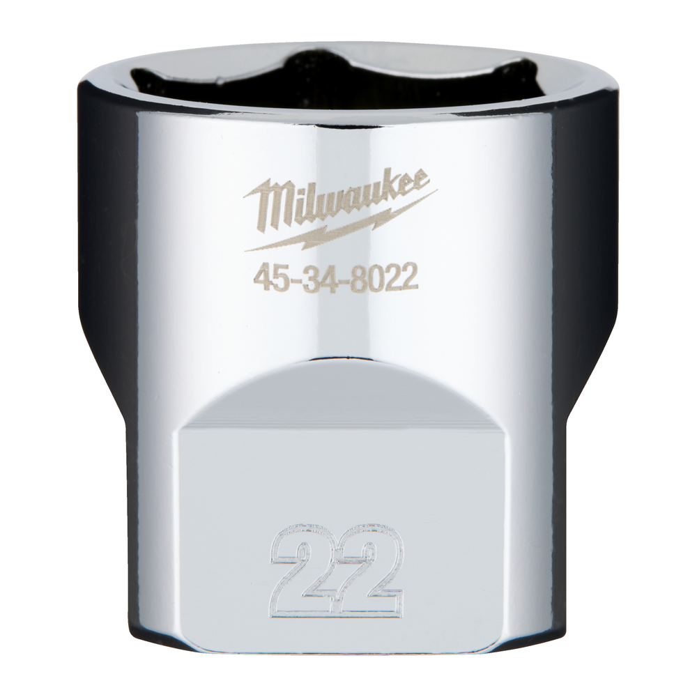 Douille a cliquet 3/8 courte 22 mm MILWAUKEE ACCESSOIRES - 4932479998