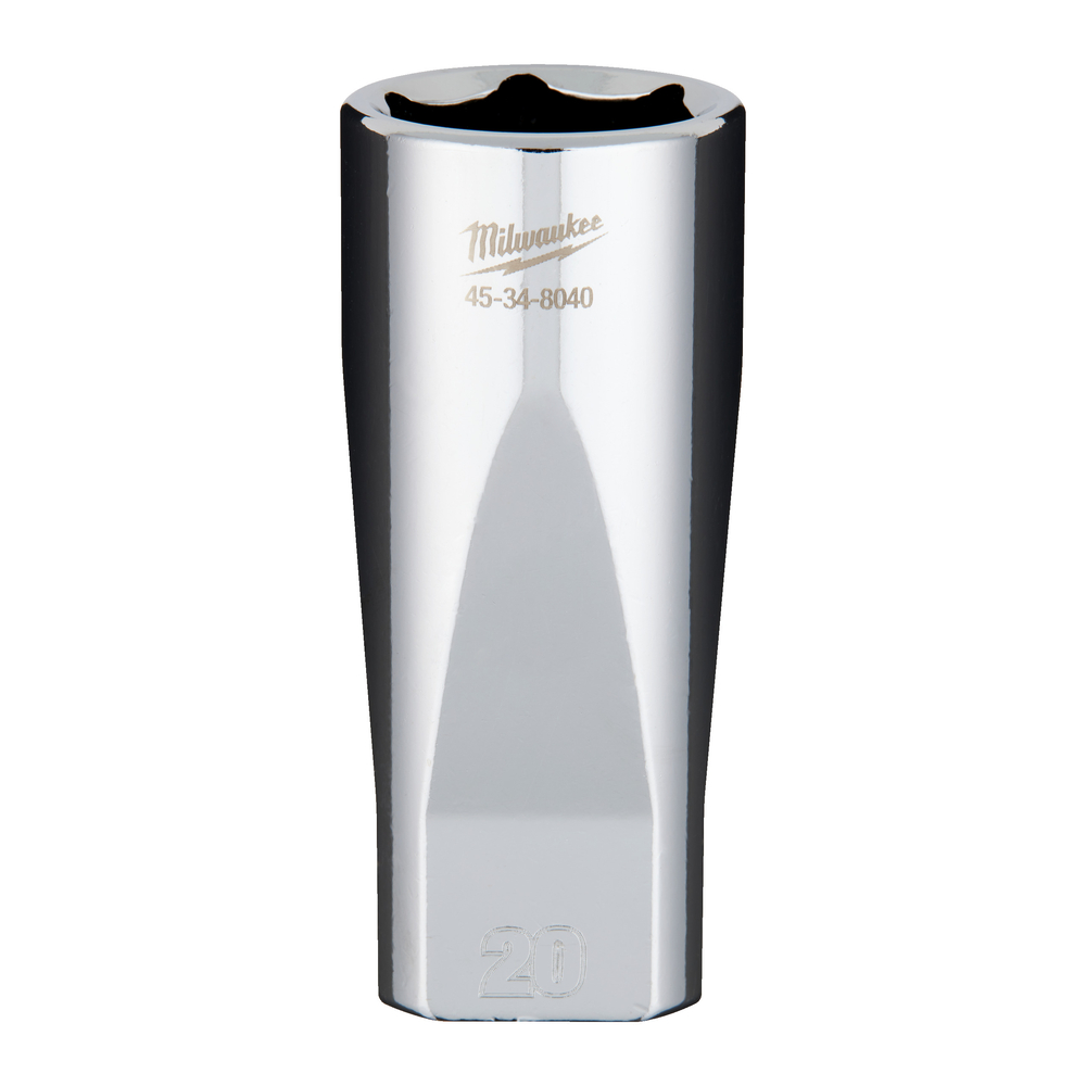 Douille a cliquet 3/8 longue 20 mm MILWAUKEE ACCESSOIRES - 4932480001