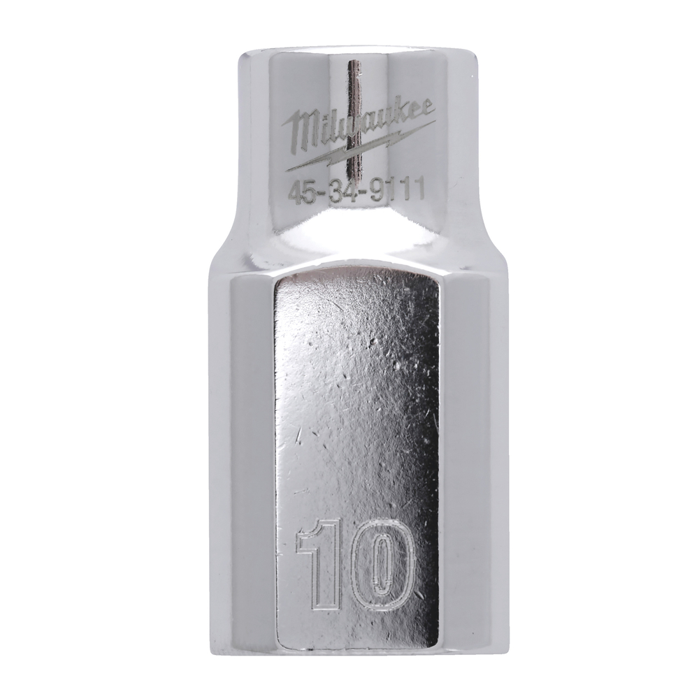 Douille a cliquet 1/2 courte 10 mm MILWAUKEE ACCESSOIRES - 4932480008