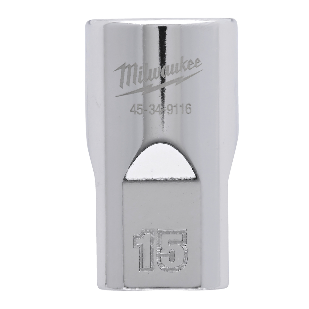 Douille a cliquet 1/2 courte 15 mm MILWAUKEE ACCESSOIRES - 4932480013