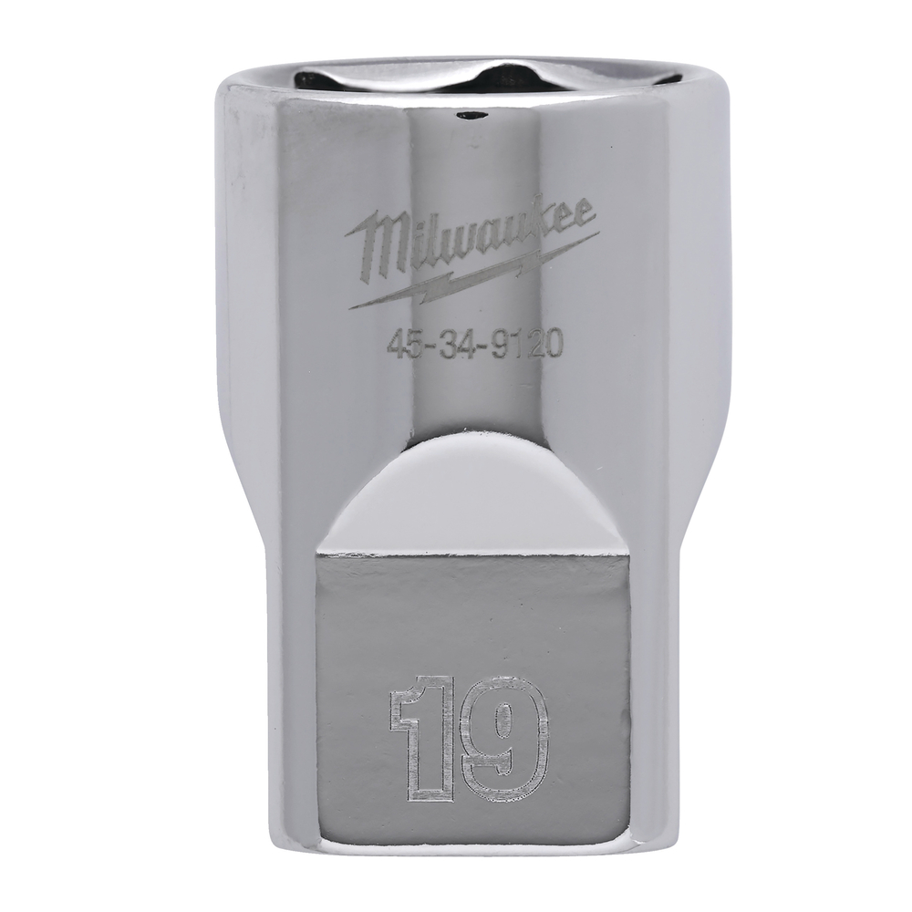 Douille a cliquet 1/2 courte 19 mm MILWAUKEE ACCESSOIRES - 4932480017