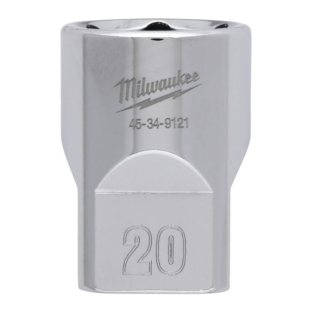 Douille a cliquet 1/2 courte 20 mm MILWAUKEE ACCESSOIRES - 4932480018