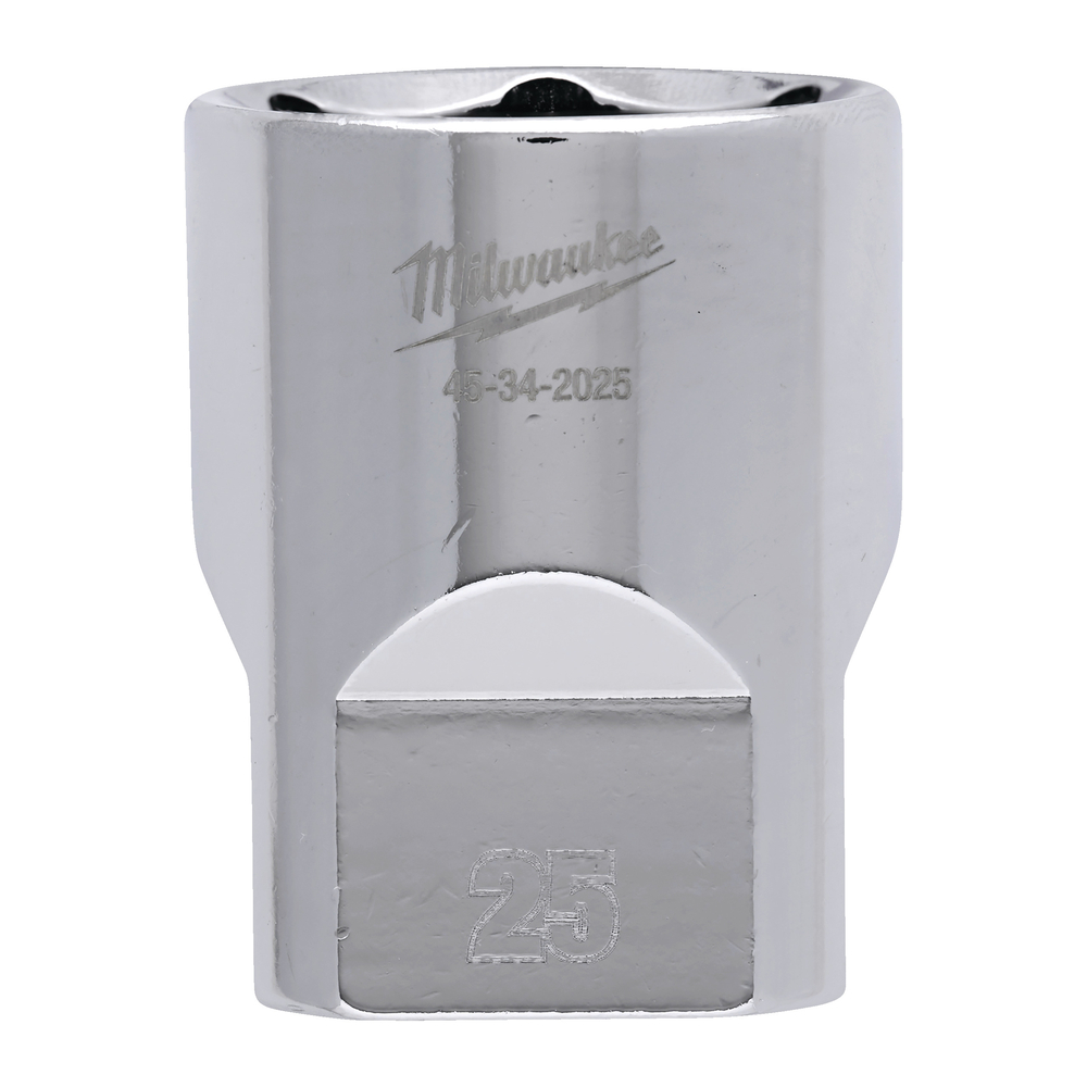 Douille a cliquet 1/2 courte 25 mm MILWAUKEE ACCESSOIRES - 4932480023