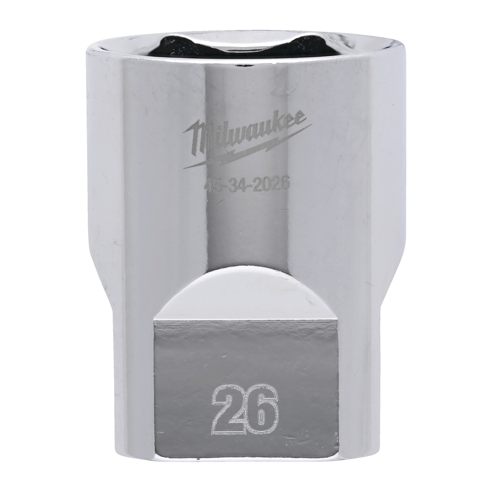 Douille a cliquet 1/2 courte 26 mm MILWAUKEE ACCESSOIRES - 4932480024