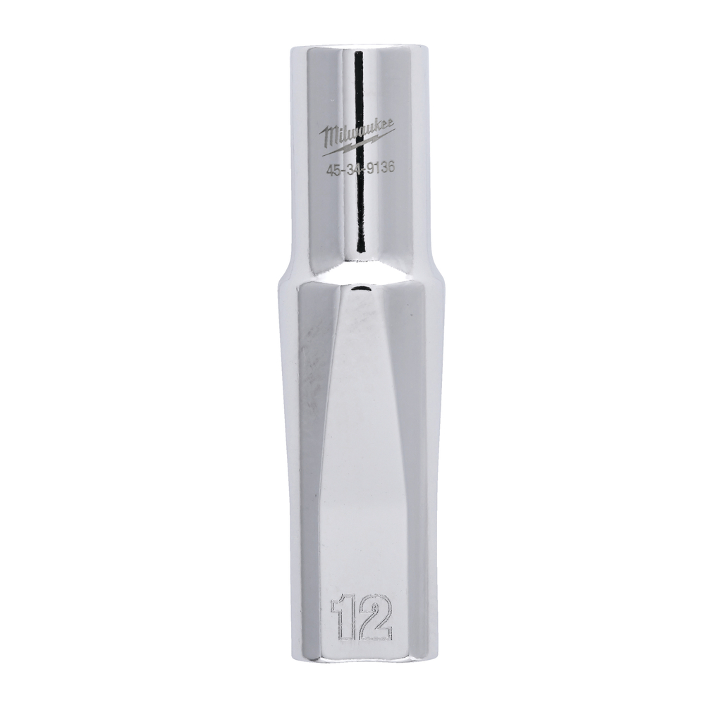 Douille a cliquet 1/2 longue 12 mm MILWAUKEE ACCESSOIRES - 4932480032
