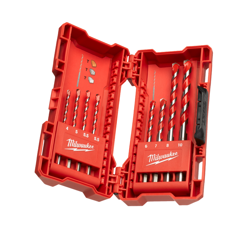 SET DE 5 FORETS BÉTON DIN 8039 - Blister MILWAUKEE ACCESSOIRES - 4932480157