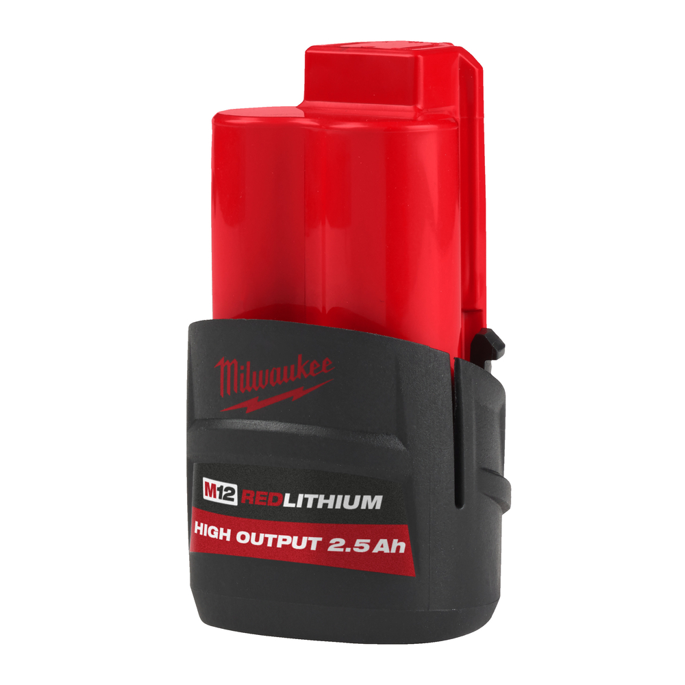 Batterie MILWAUKEE 12 volts 2,5ah high output m12 hb2,5 - 4932480164