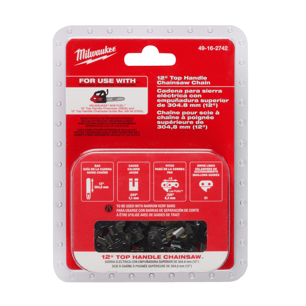 Guide chaîne 30cm pour M18 FTHCHS30 - Carton MILWAUKEE - 4932480171