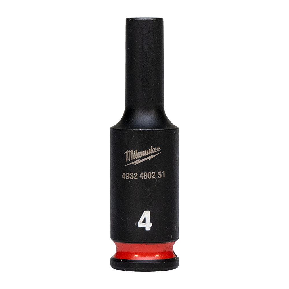 Douille MILWAUKEE ACCESSOIRES shockwave hexagonale 1/4 longue - 4932480251