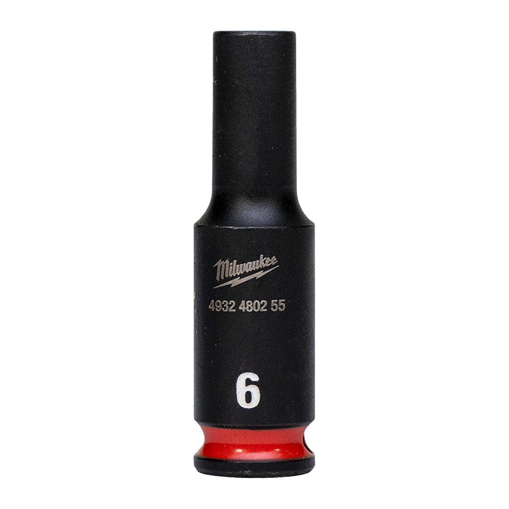 Douille MILWAUKEE ACCESSOIRES shockwave hexagonale 1/4 longue - 4932480255