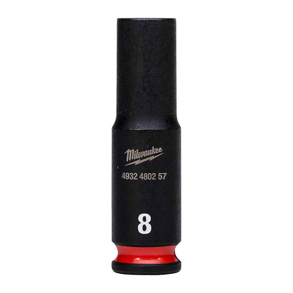 Douille MILWAUKEE ACCESSOIRES shockwave hexagonale 1/4 longue - 4932480257