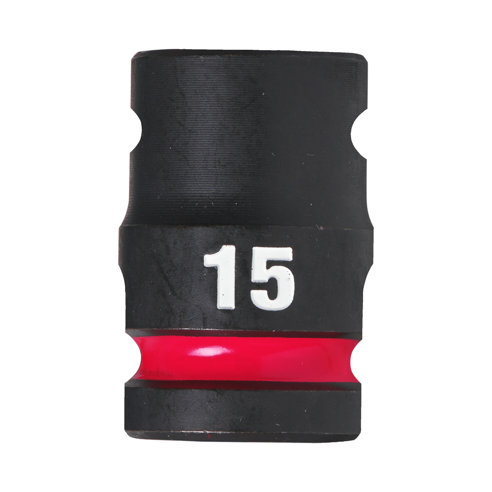 Douille shockwave 1/2 hex courte 15 mm MILWAUKEE ACCESSOIRES - 4932480309