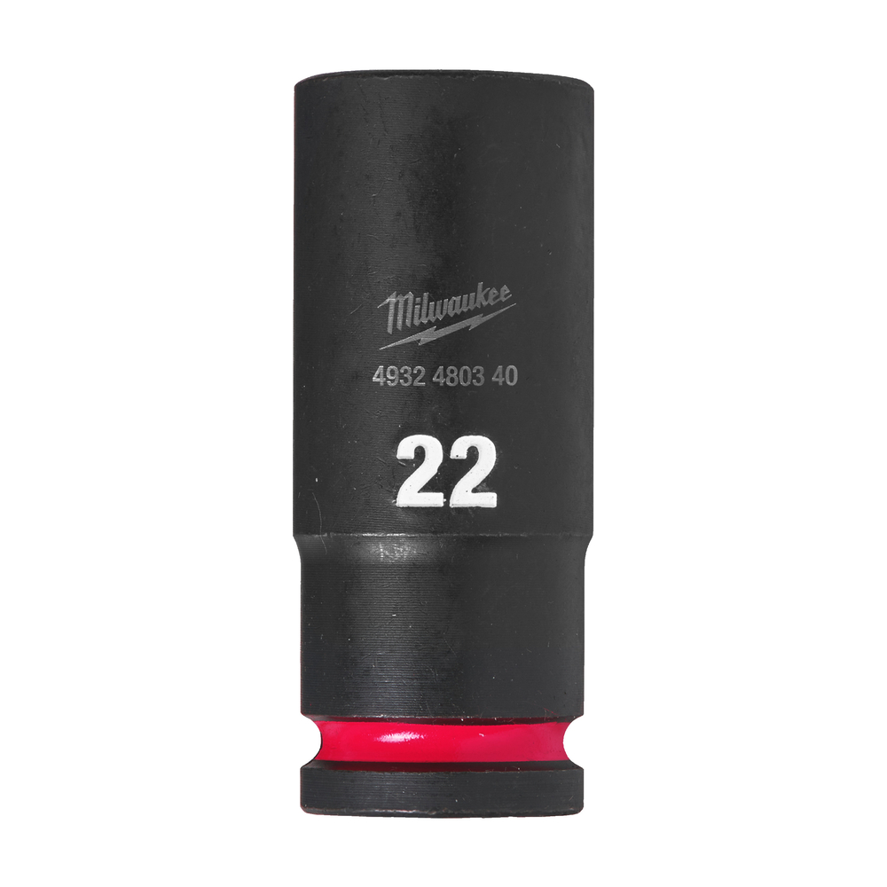 Douille shockwave 1/2 hex longue 22 mm MILWAUKEE ACCESSOIRES - 4932480340