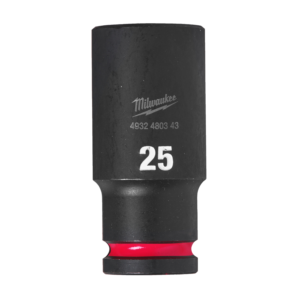 Douille shockwave 1/2 hex longue 25 mm MILWAUKEE ACCESSOIRES - 4932480343