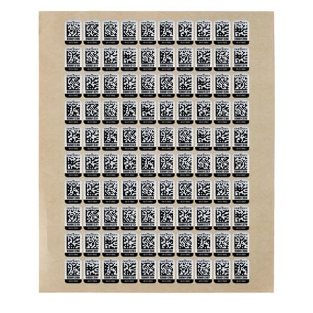 Petite étiquette QR CODE ONE-KEY pour surface métallique 100 pcs MILWAUKEE - 4932480561