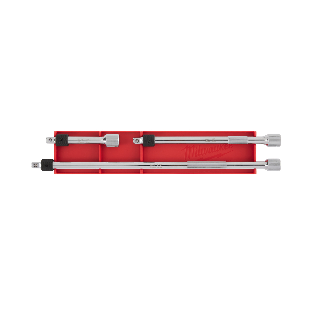 RALLONGE À DOUILLE BLOCABLE 1/4 3 PIECES - MILWAUKEE - 4932480643