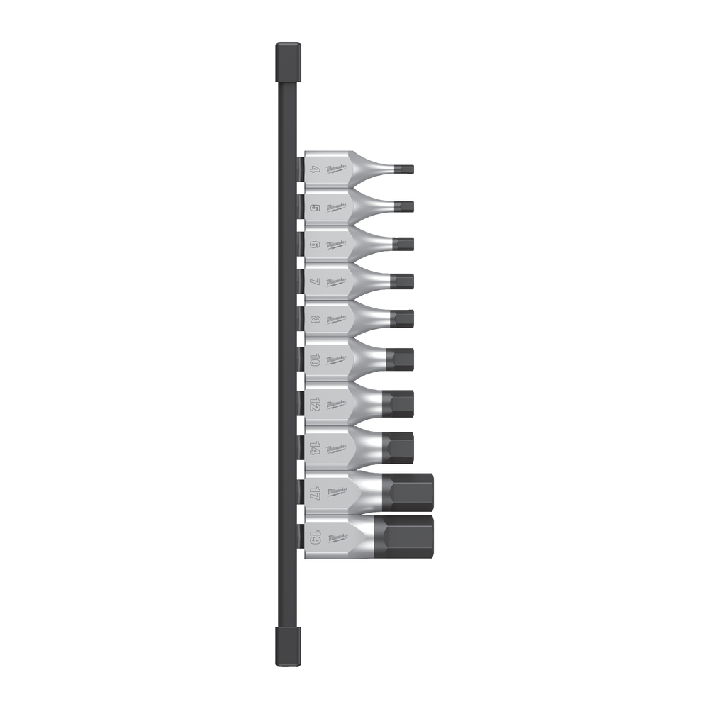 SET DE CLÉS MÂLES 6 PANS 8 PIECES - MILWAUKEE - 4932480853