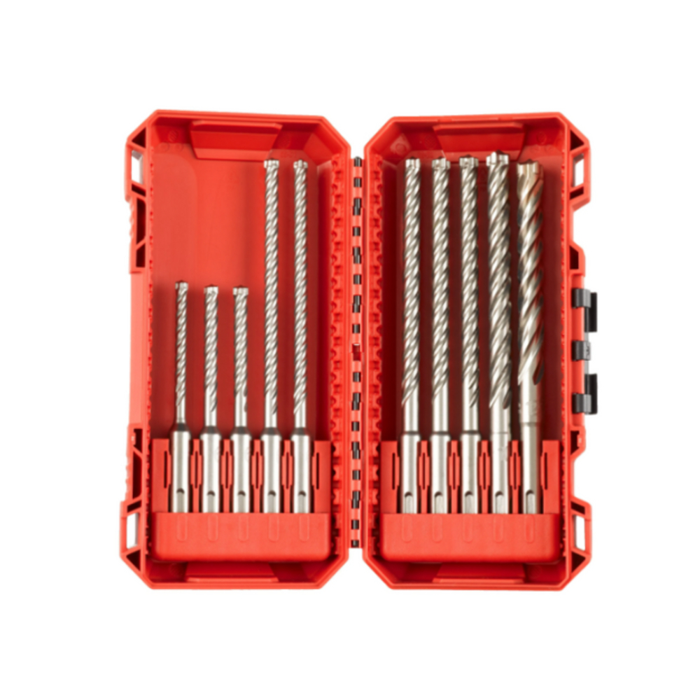 COFFRET DE 10 FORÊTS SDS+ 4 TAILLANTS MX4 - Blister MILWAUKEE ACCESSOIRES - 4932492115