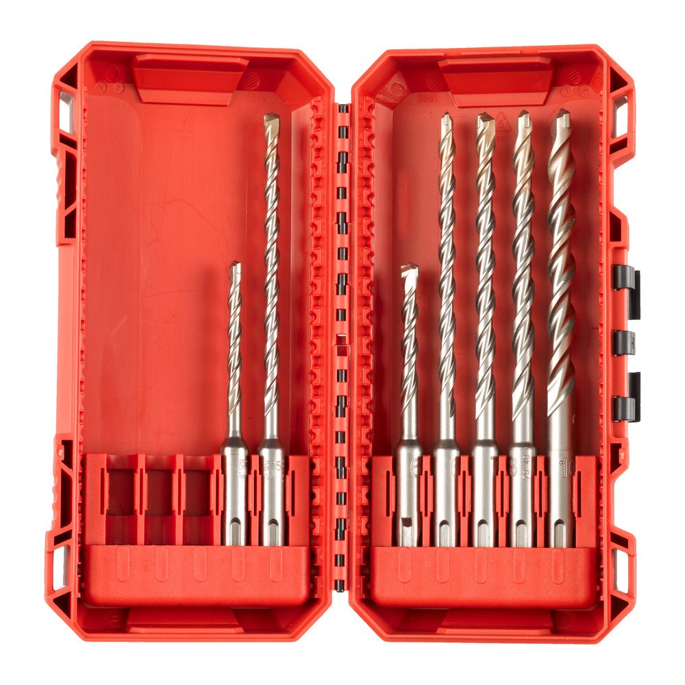 COFFRET 7 FORET 2 TAILLANTS SDS PLUS MILWAUKEE ACCESSOIRES - 4932492117