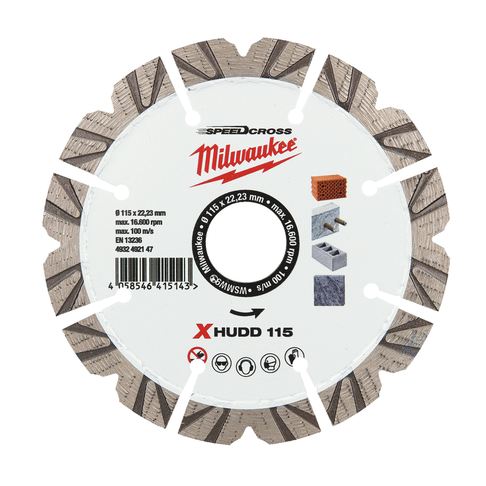 DISQUE SPEEDCROSS EXTREME HUDD 125MM - Carton MILWAUKEE ACCESSOIRES - 4932492148