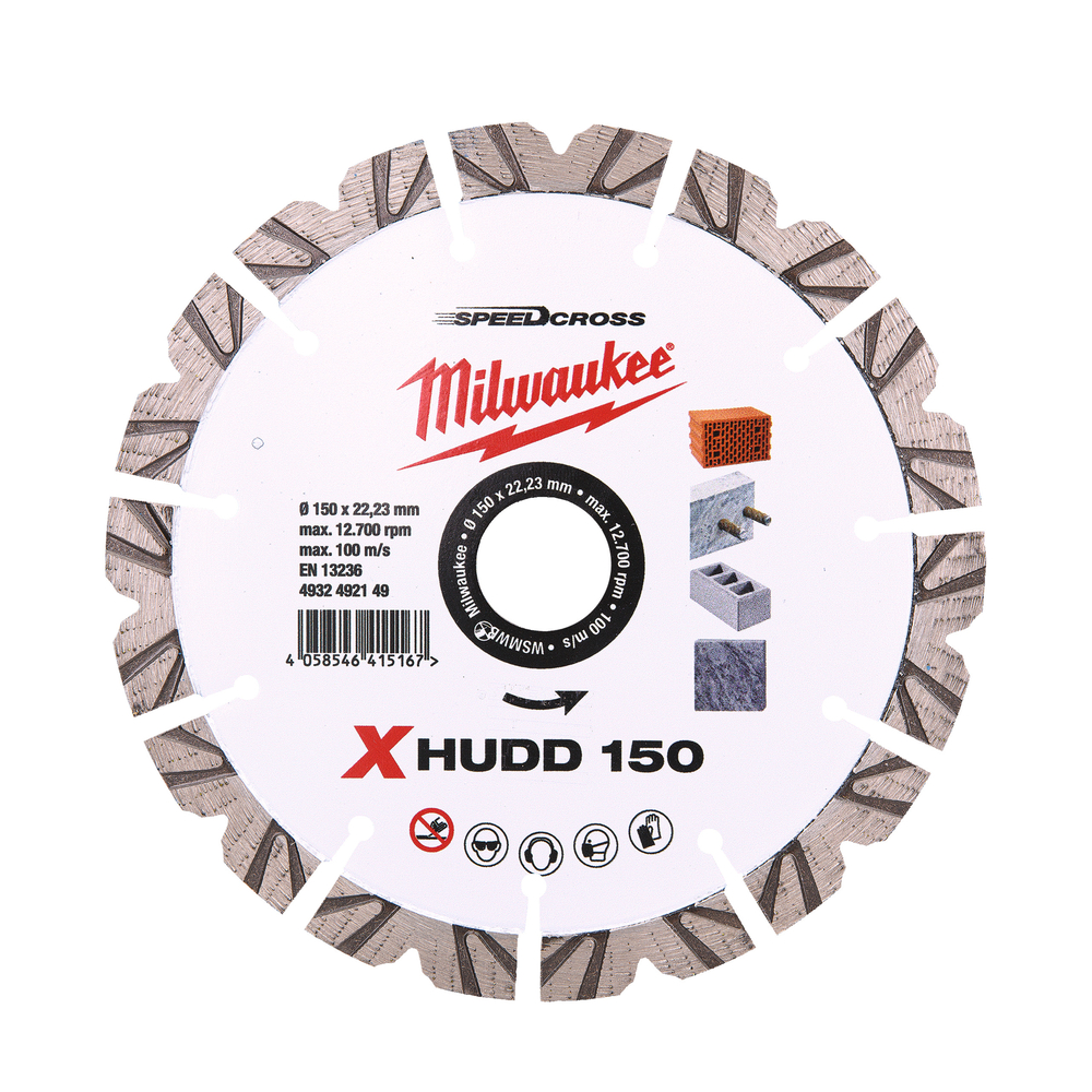 DISQUE SPEEDCROSS EXTREME HUDD 230MM - Carton MILWAUKEE ACCESSOIRES - 4932492150