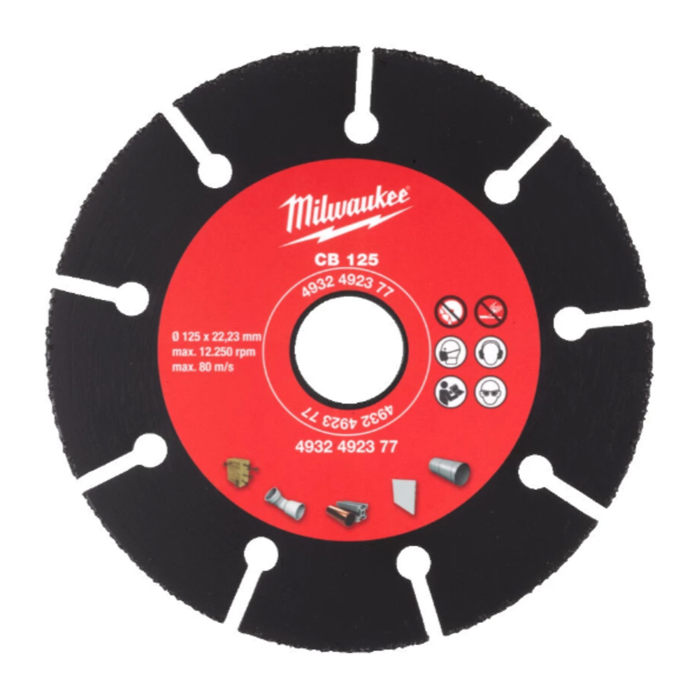 DISQUE CARBURE UNIVERSEL Ø 125 MM MILWAUKEE - 4932492377
