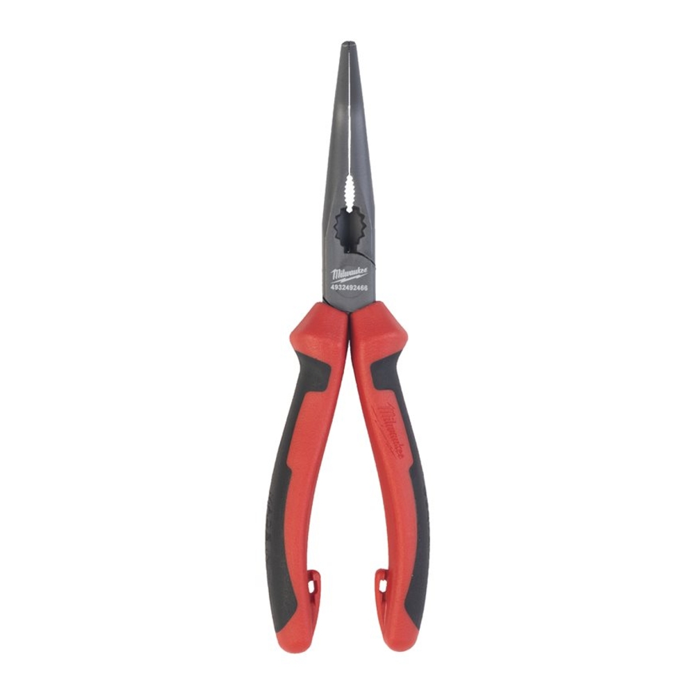 PINCE A BEC LONG 205MM tête 45 DEGRES - Clip brochable MILWAUKEE - 4932492466