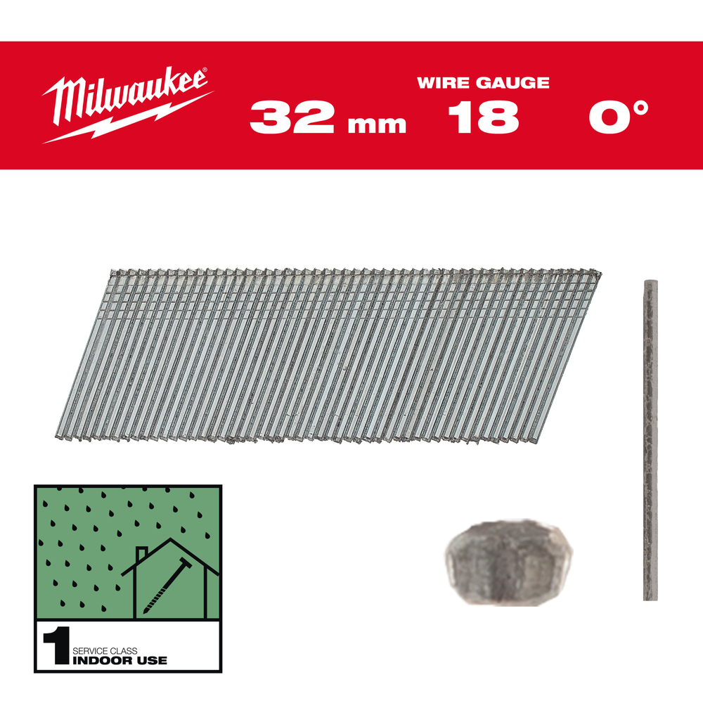 BOITE 5000 CLOUS GAUGE 18 GALVA 40MM - Carton MILWAUKEE ACCESSOIRES - 4932492554