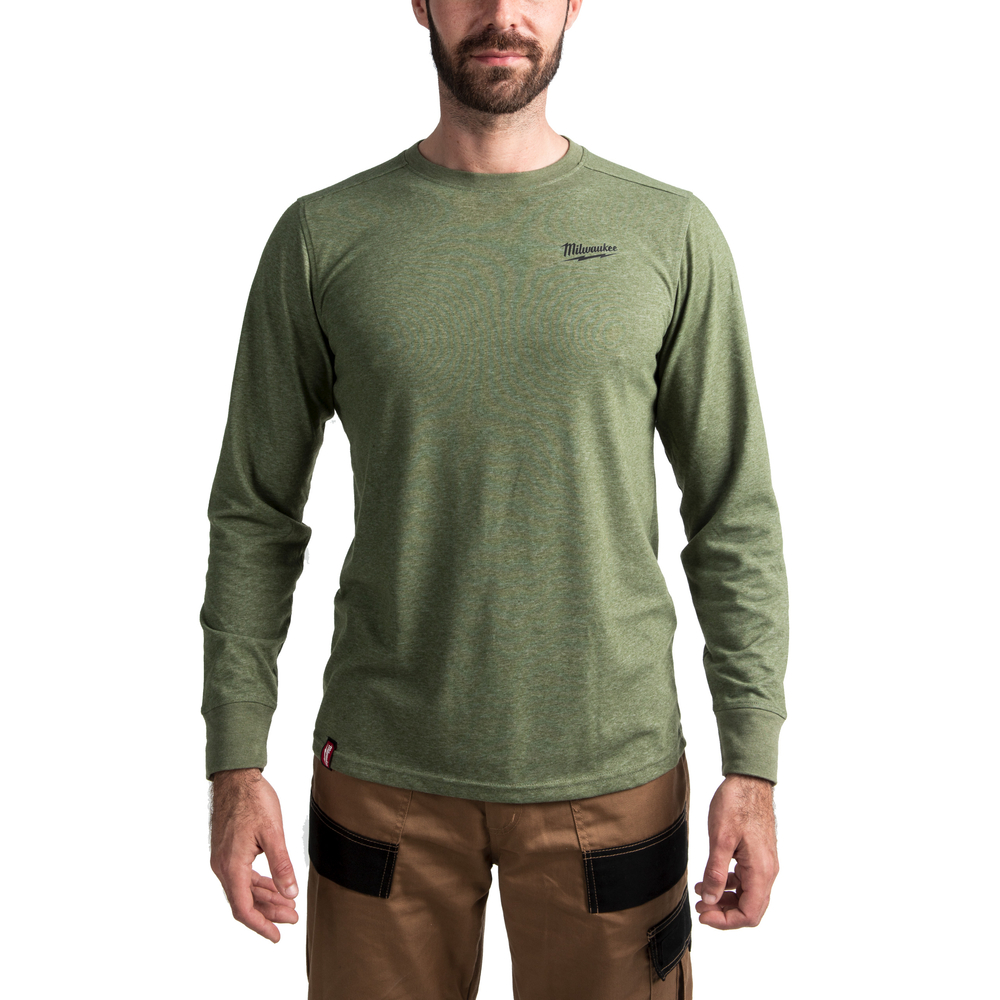 T-shirt HYBRID manches-longues vert MILWAUKEE - HT LS