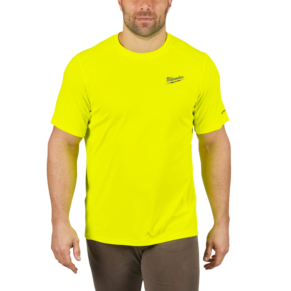 T-shirt WORKSKIN manches-courtes jaune MILWAUKEE - WW SS