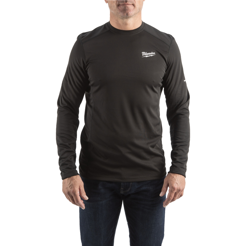 T-shirt WORKSKIN manches-longues noir MILWAUKEE - WW LS