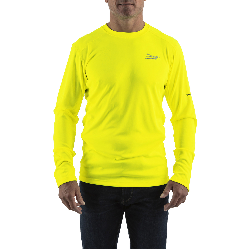 T-shirt WORKSKIN MILWAUKEE manches longues jaune - WW LS