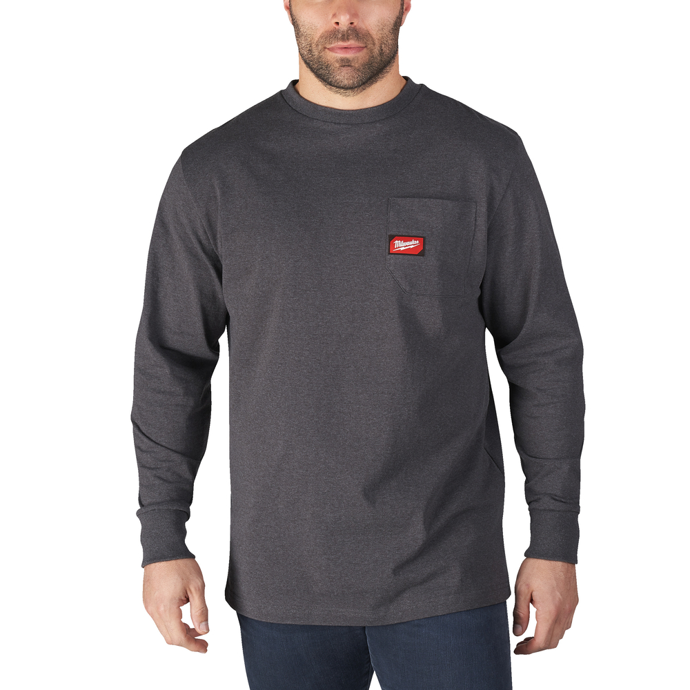 T-shirt de travail manches longues gris MILWAUKEE - WTLSG