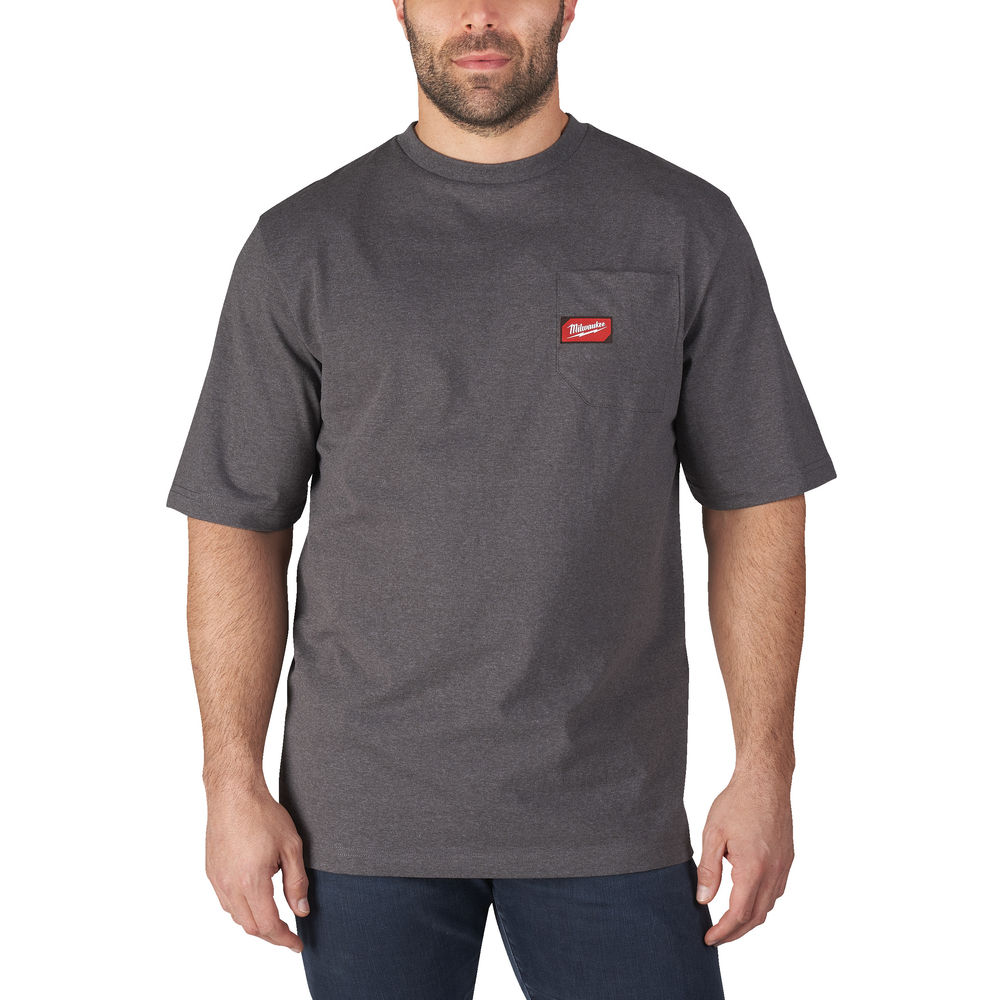 T-shirt de travail manches courtes gris MILWAUKEE - WTSSG