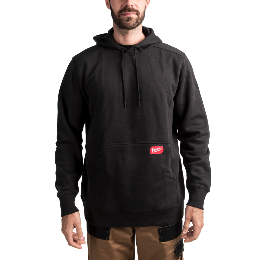 SWEAT MID À CAPUCHE NOIR - TAILLE (L) - Blister MILWAUKEE EPI - 4932493118