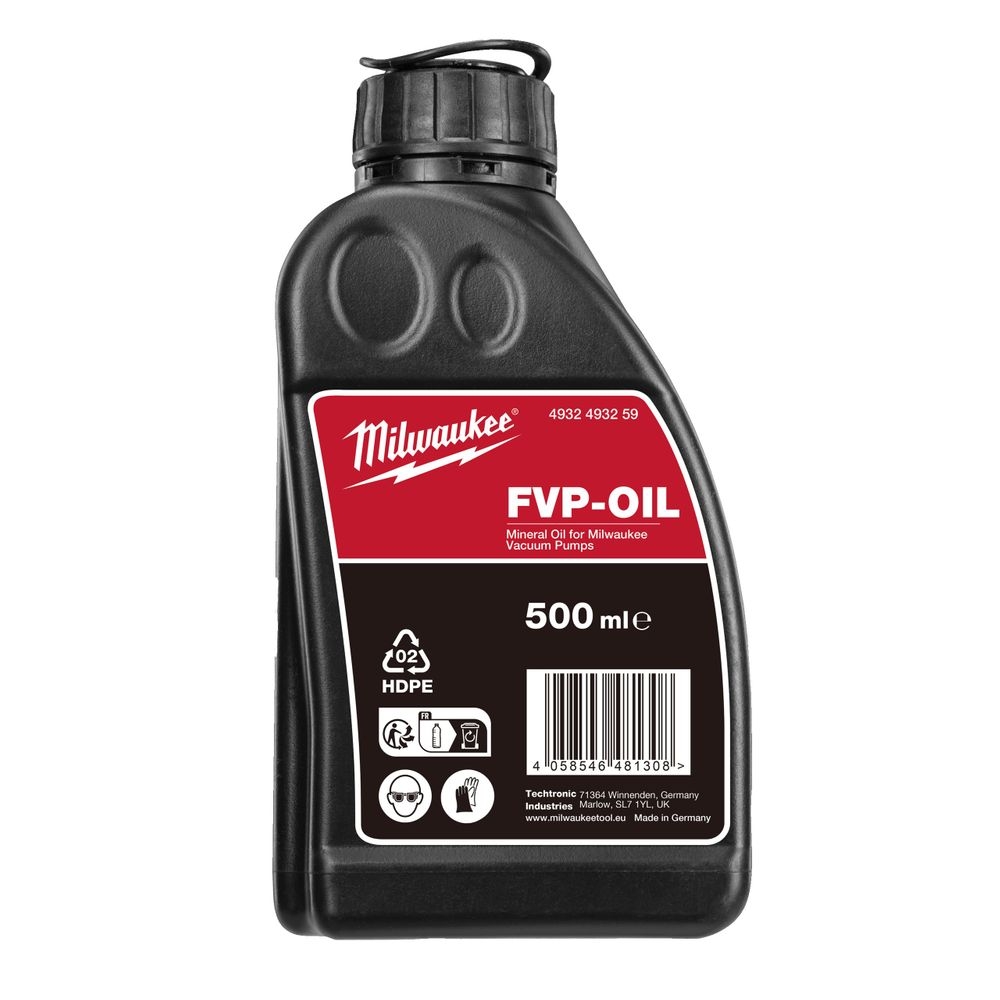 HUILE POUR POMPE À VIDE 18 VOLTS - VP-OIL1 MILWAUKEE - 4932493259