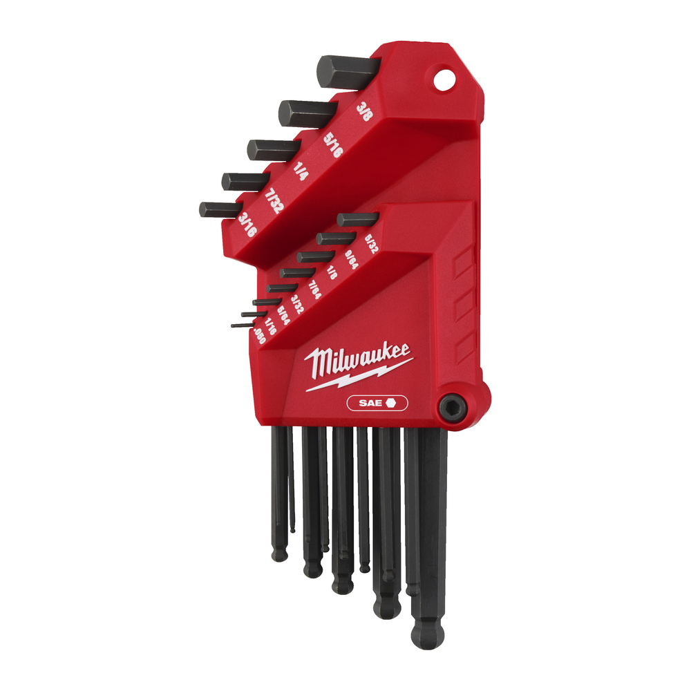 Set clés impériales en L sphériques MILWAUKEE - 4932493615