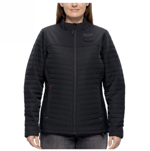 Veste chauffante confortable femme MILWAUKEE noire RIPSTOP M12 HPJLBL3-0