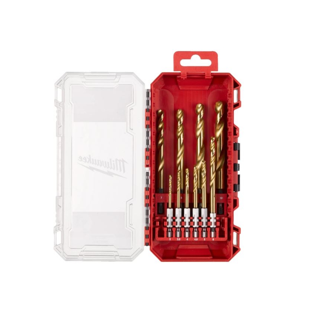 Coffret 10 forets métaux HSS-G Red Hex MILWAUKEE - 4932493865
