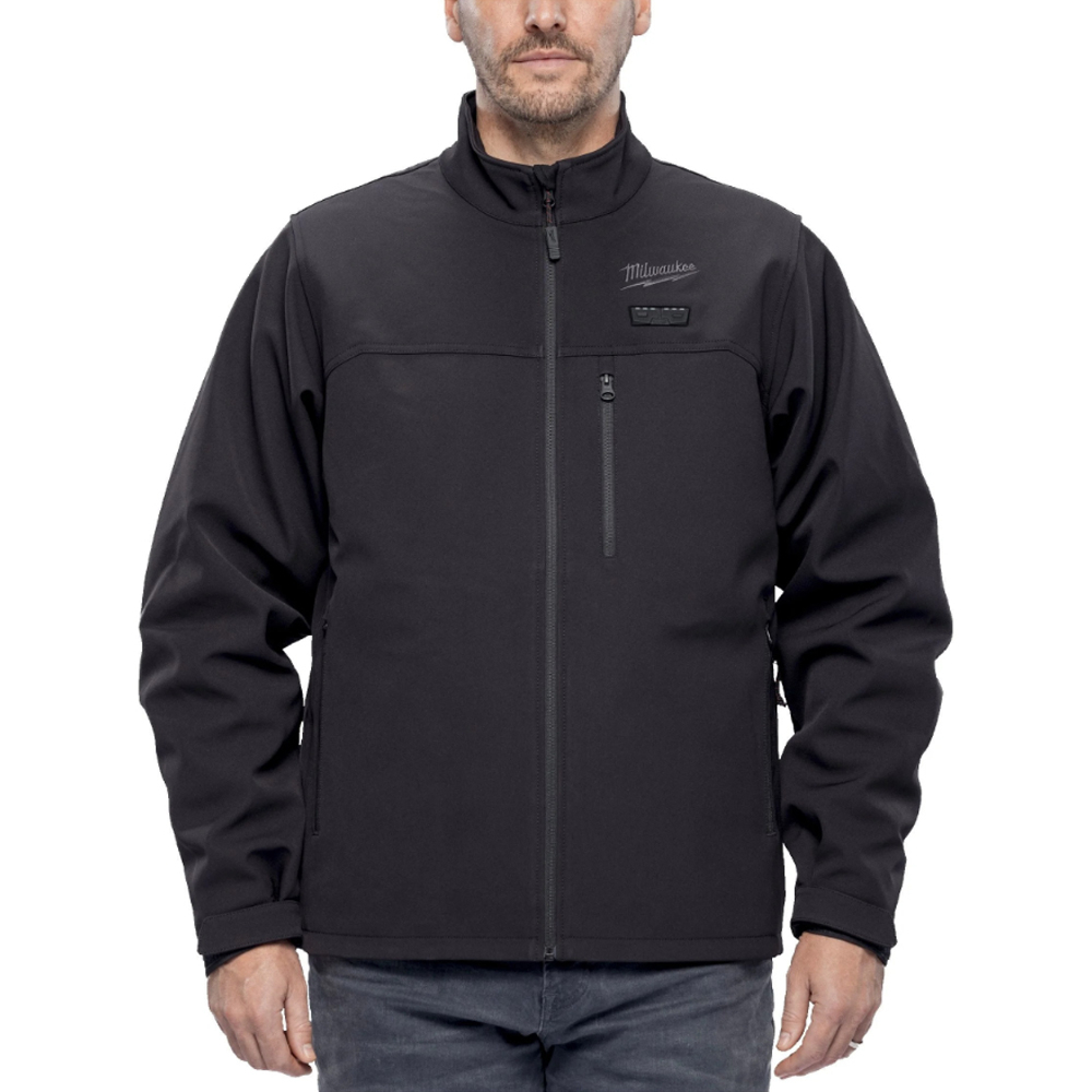 Veste chauffante confortable noire MILWAUKEE métiers du batiment M12 HJBL6-0