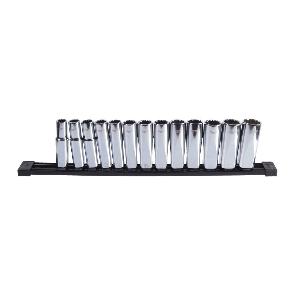 Set de douilles métrique profondes 12 pans carre 1/2