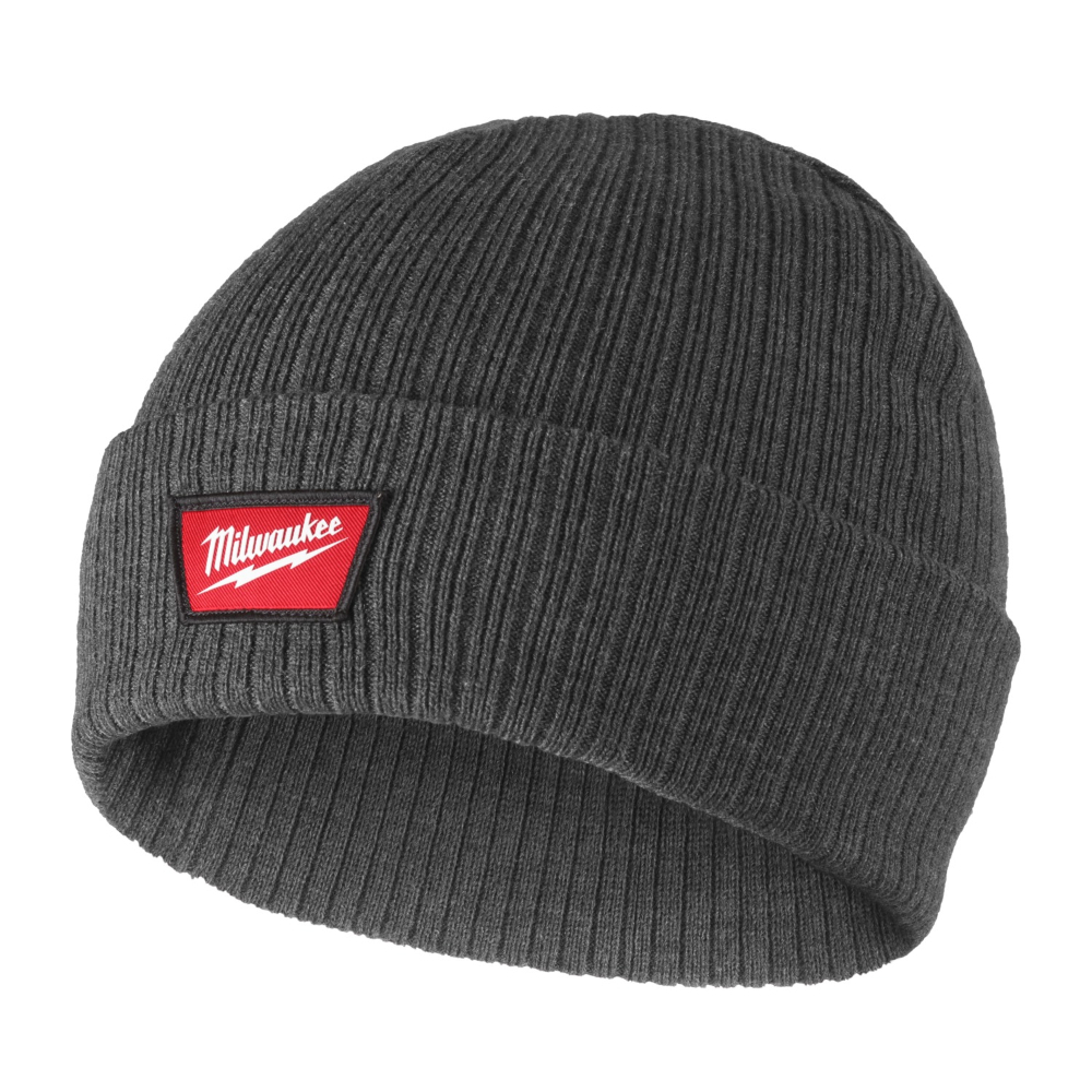 Bonnet à revers gris tricoté MILWAUKEE - 4932499383