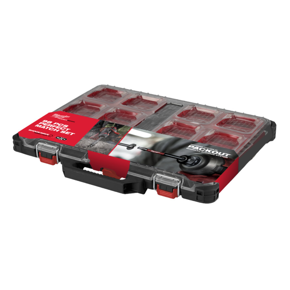 SET PACKOUT 98 ACCESSOIRES PERÇAGE/VISSAGE MILWAUKEE - 4932499760