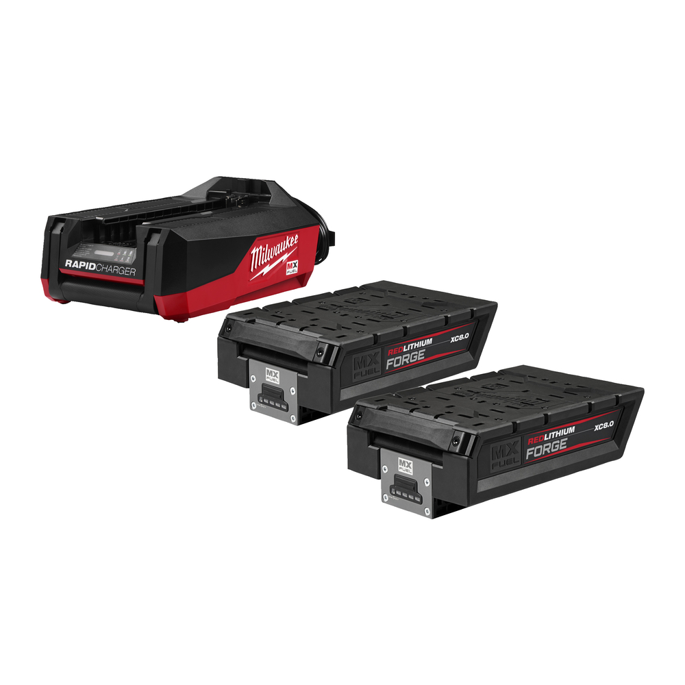 Pack énergie 2 batteries 8Ah + chargeur MX FUEL FORGE MXF FORGENRG-802FC MILWAUKEE - 4932500037