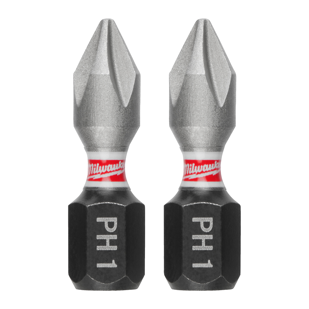 Embout PH1 shockwave 25 mm Lot de 3 MILWAUKEE - 4932500352