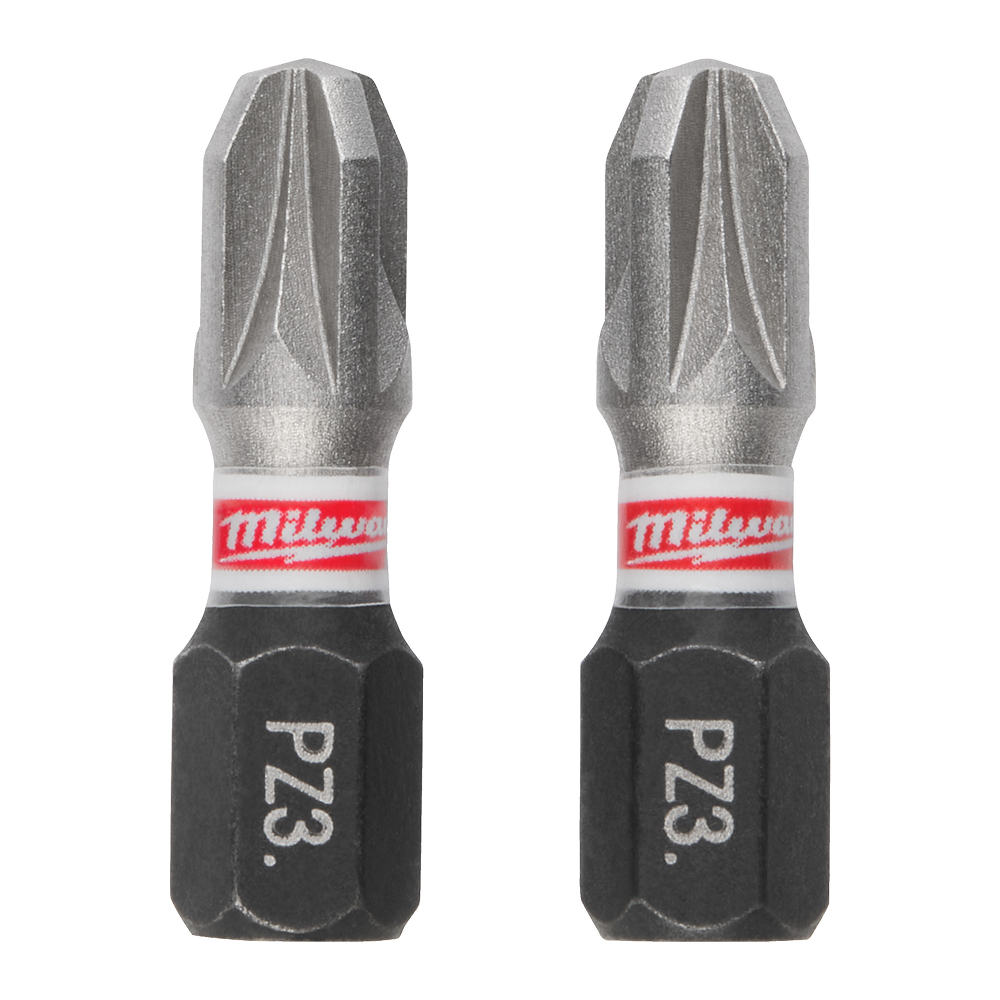 Embout PZ3 shockwave 25 mm Lot de 3 MILWAUKEE - 4932500357
