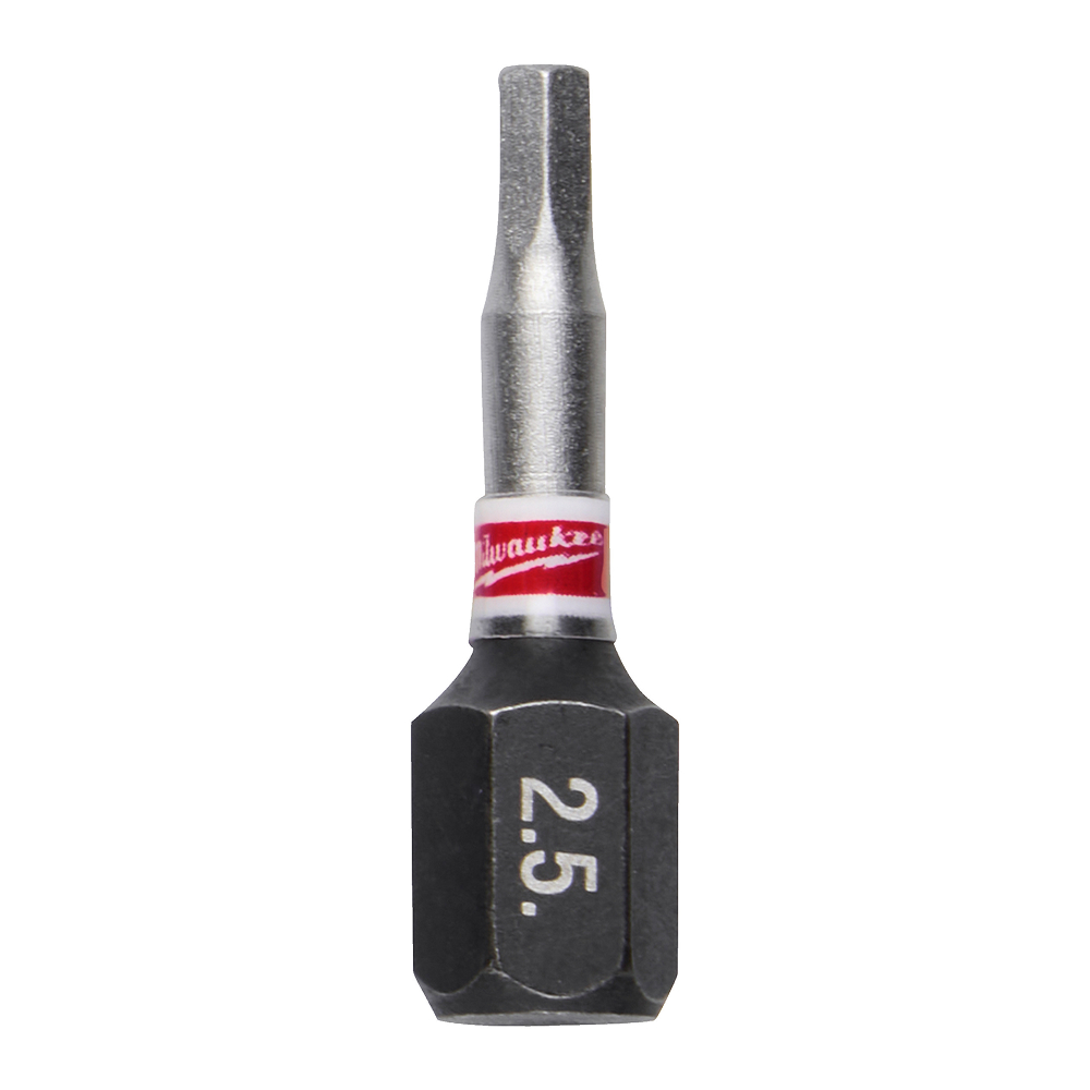 Embout hexagonal 2.5 shockwave 25 mm Lot de 3 MILWAUKEE - 4932500378