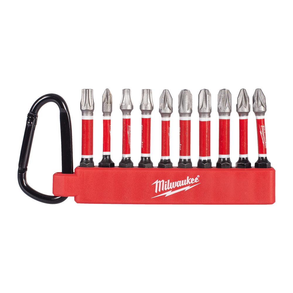 Mousqueton embouts shockwave set 3 Lot de 10 MILWAUKEE - 4932500397