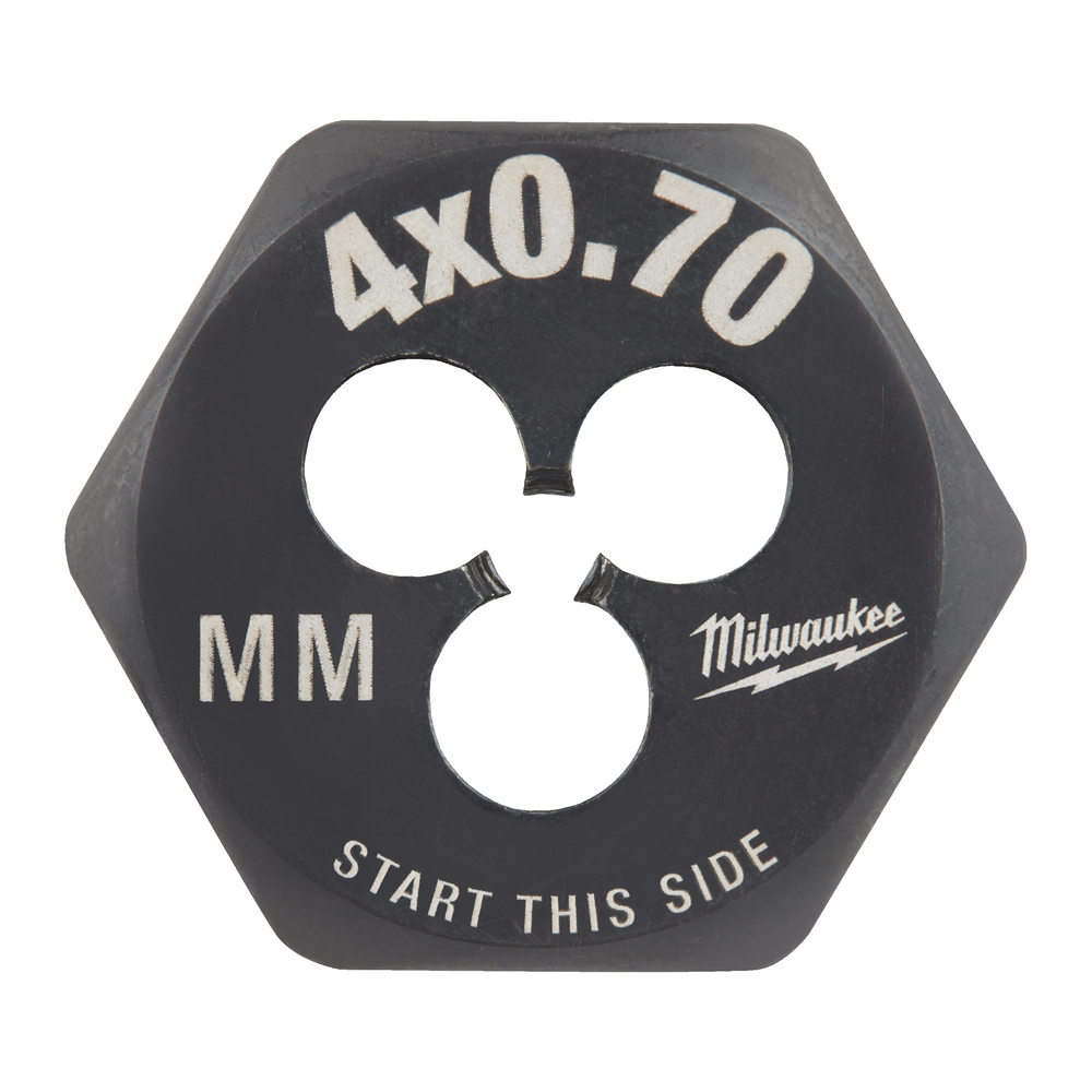 Filière de filetage hexagonale métrique M4-0.70 MILWAUKEE - 4932500610